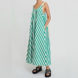 Lee Matthews Stripped Dress